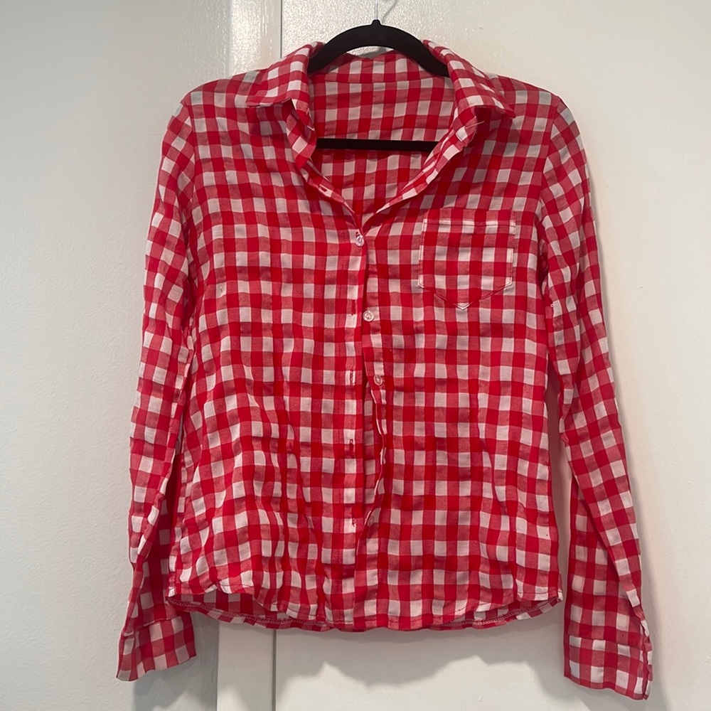 Gingham button down - image 1
